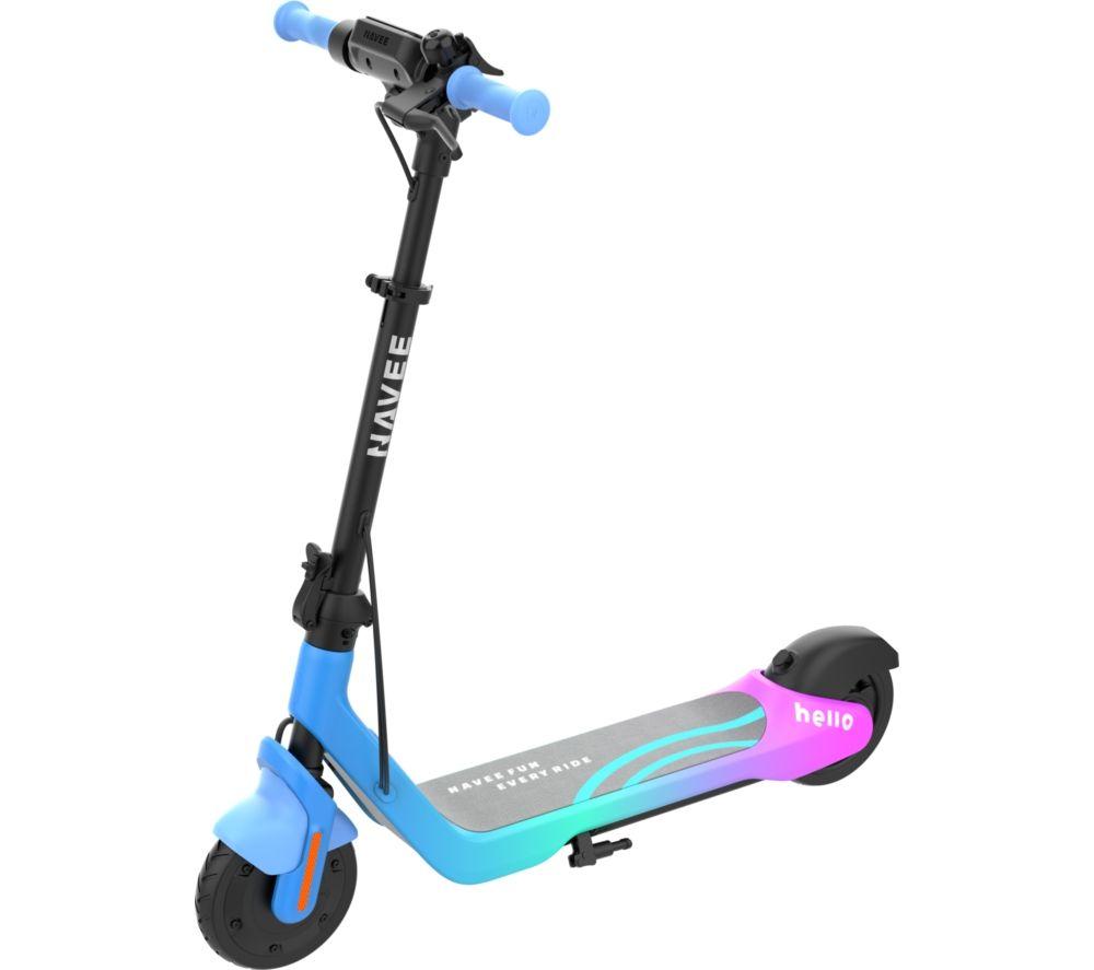 NAVEE K100 Max Electric Folding Kids Scooter - Blue & Pink image number 3 of 3