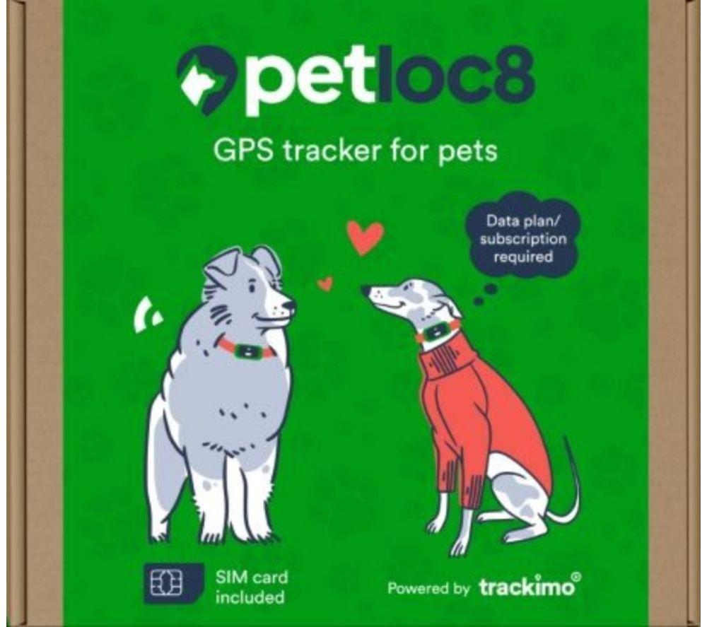 PETLOC8 Smart GPS Pet Tracker - Green & Black image number 2 of 2