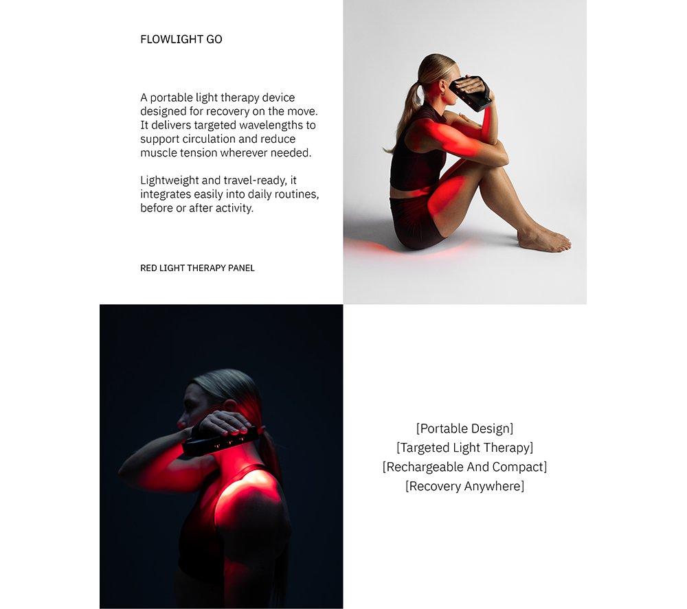 FLOWLIFE Flowlight 60 Go Two Waves Red Light Therapy Panel - Black image number 2 of 11