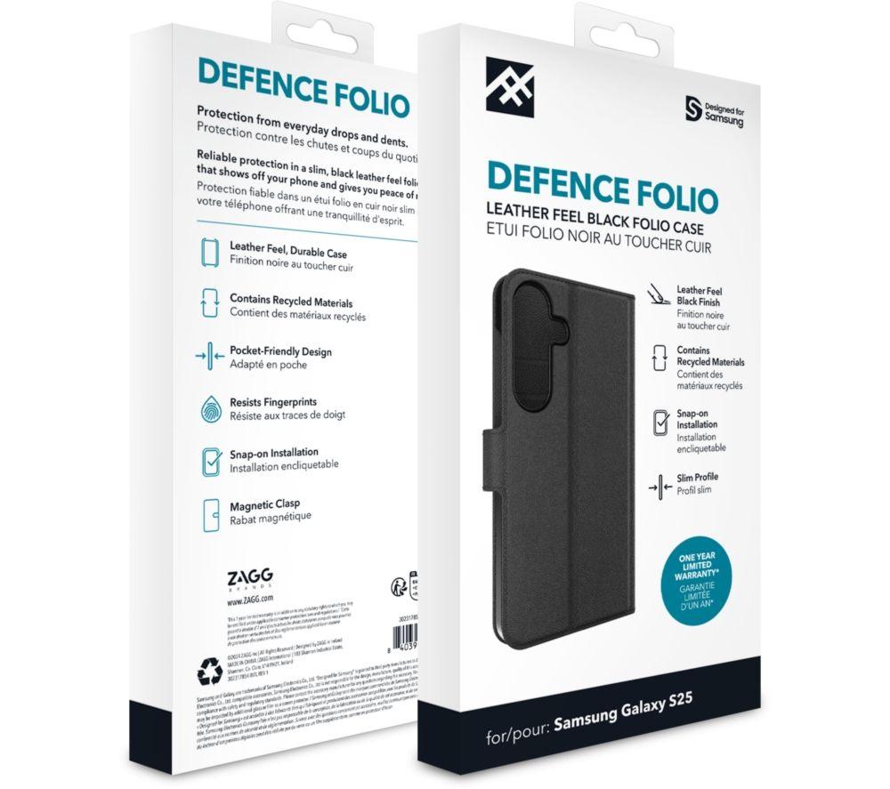 DEFENCE Folio Samsung Galaxy S26 Case - Black image number 2 of 3