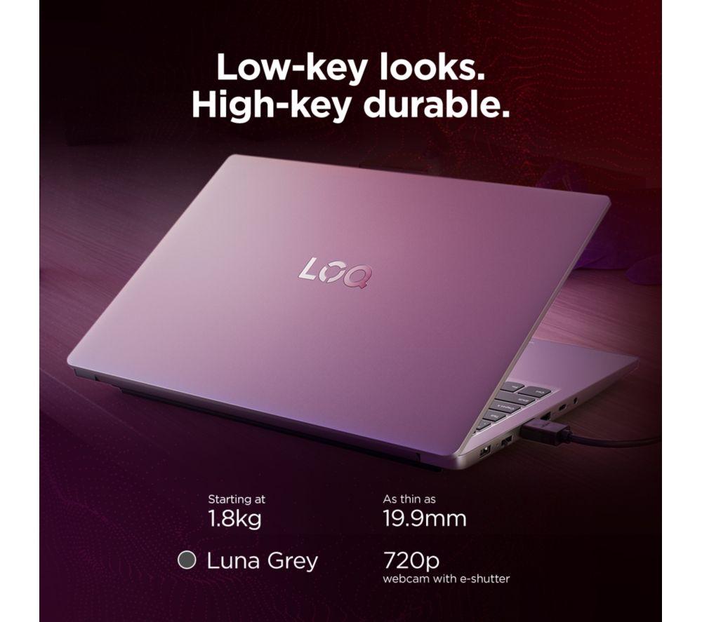 LENOVO LOQ 15.6" Gaming Laptop - AMD Ryzen 7, RTX 3050, 1 TB SSD image number 3 of 4