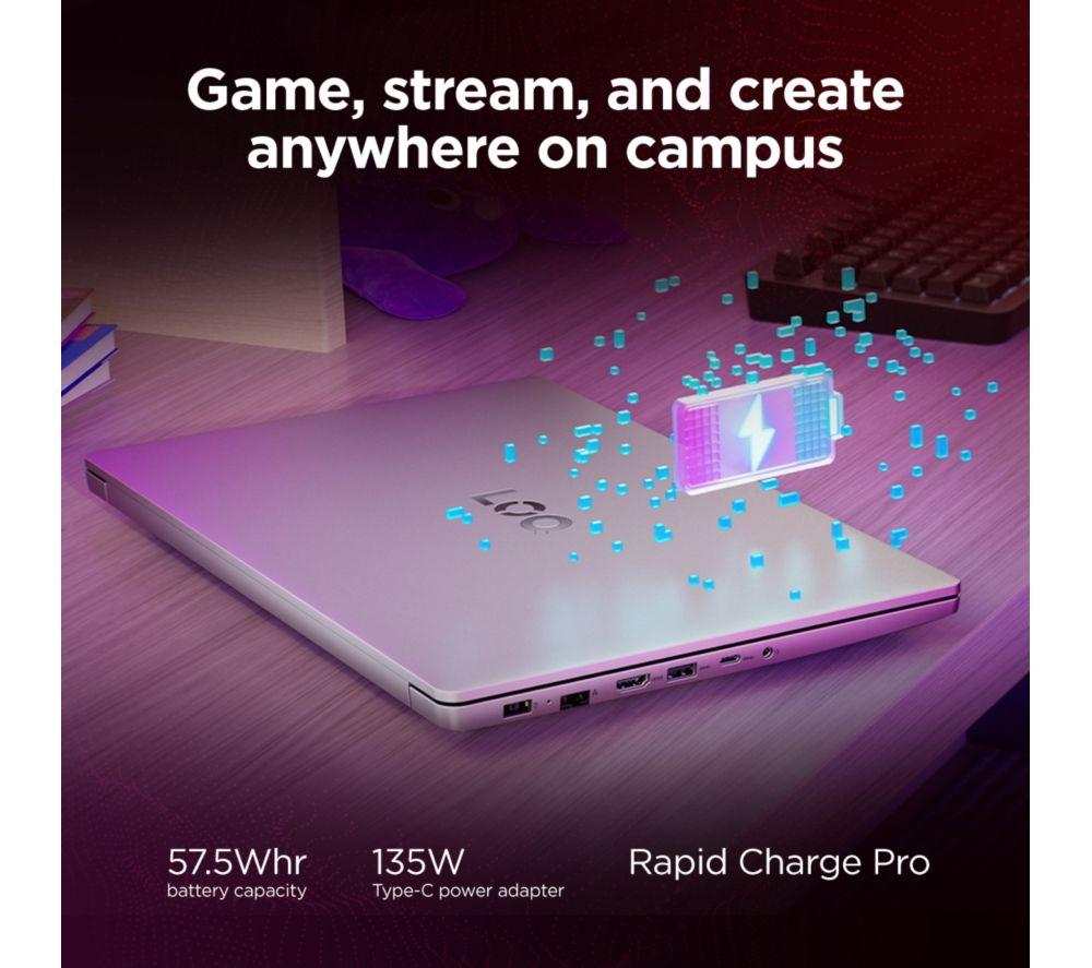 LENOVO LOQ 15.6" Gaming Laptop - AMD Ryzen 7, RTX 3050, 1 TB SSD image number 5 of 5