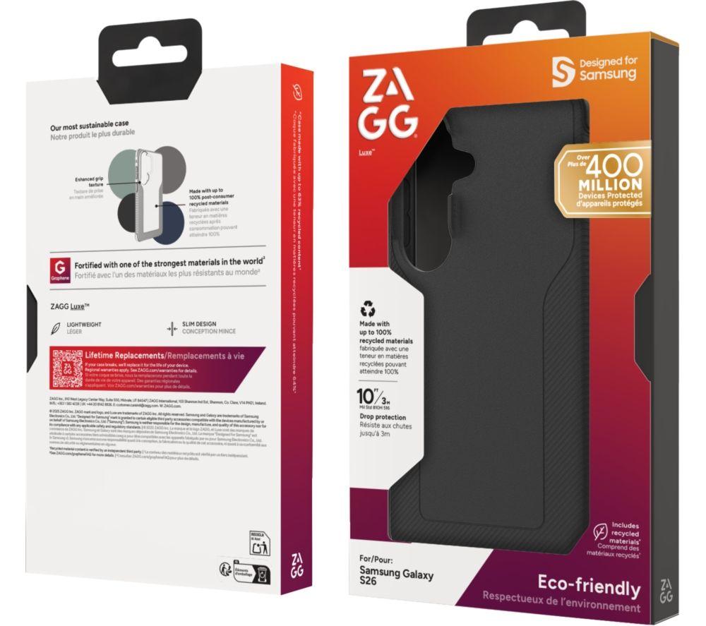 ZAGG Luxe Galaxy S26 Case   Black