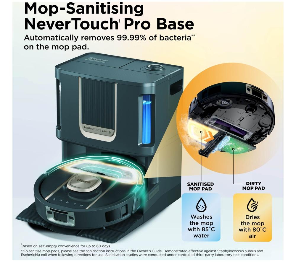 SHARK ThermaCharged PowerDetect RV2900XEUK Robot Vacuum Cleaner - Black image number 2 of 11