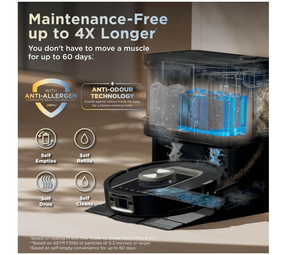 SHARK ThermaCharged PowerDetect RV2900XEUK Robot Vacuum Cleaner - Black image number 7 of 11