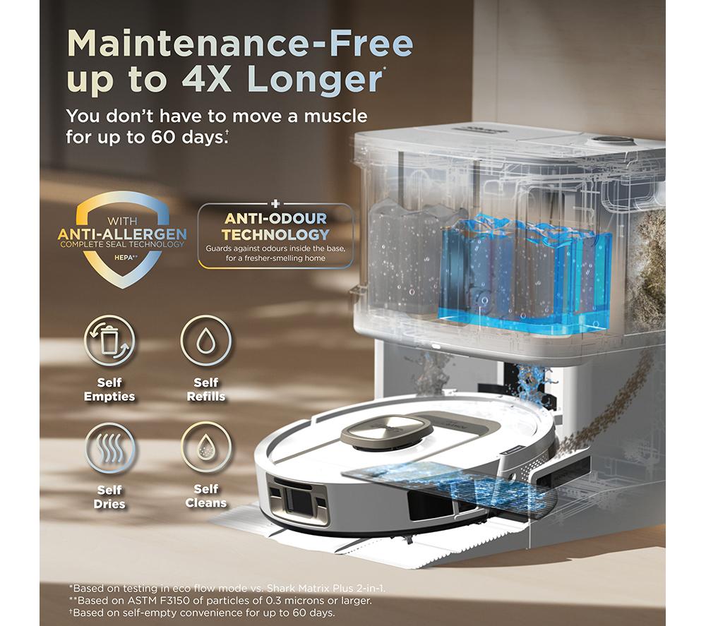 SHARK ThermaCharged PowerDetect RV2900XEUKWH Robot Vacuum Cleaner - White image number 8 of 11