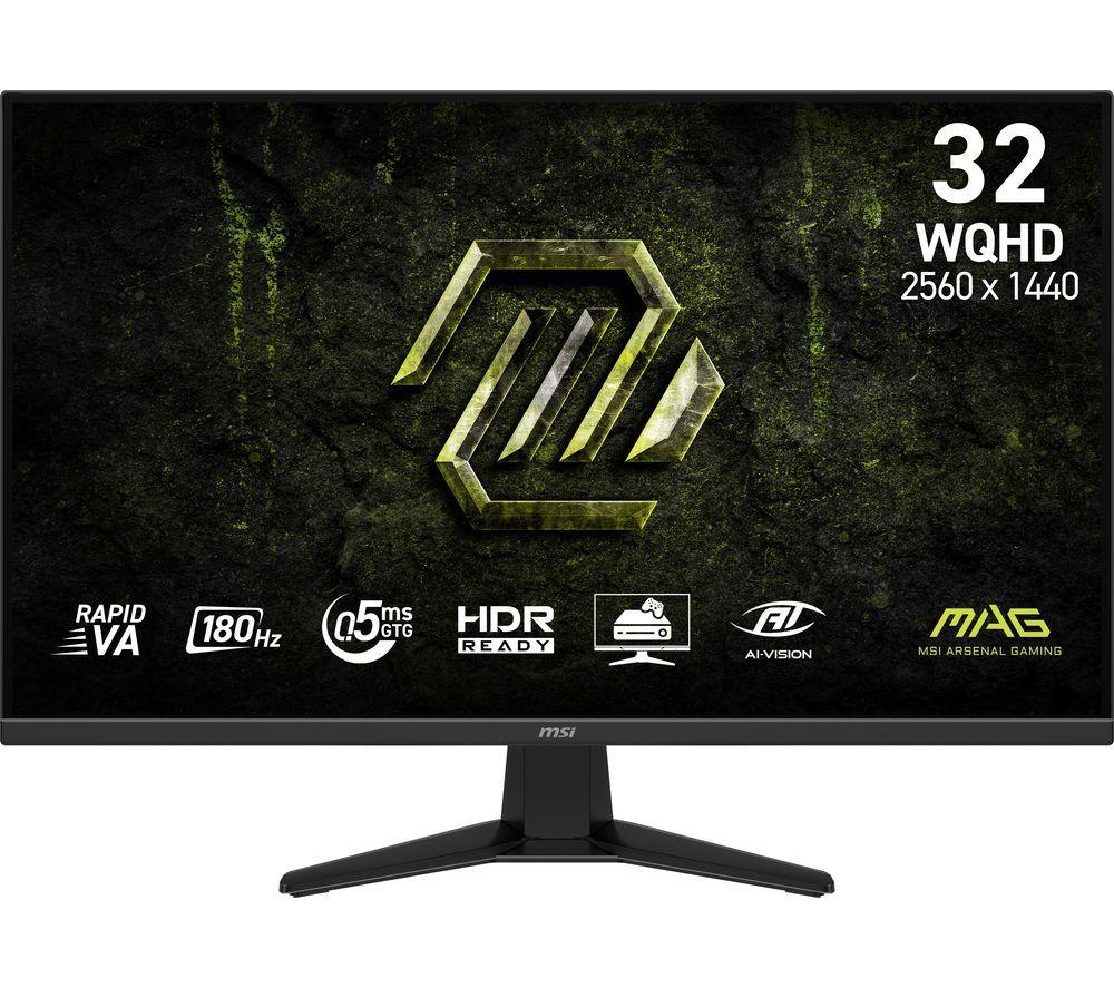 Msi Mag 325Qf E18v Wide Quad Hd 32 Rapid Va Gaming Monitor - Black, Black