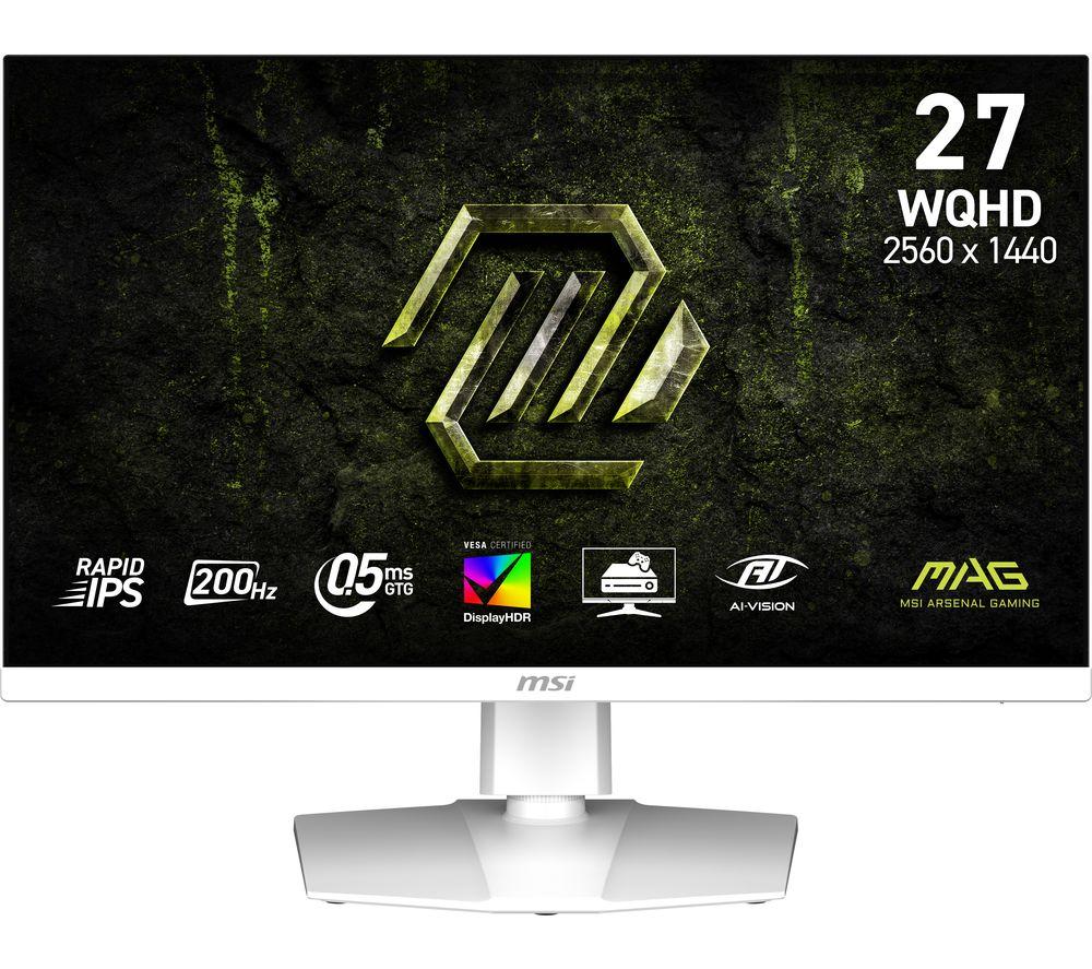 MSI MAG 274QRFW E20 Wide Quad HD 27 Rapid IPS Gaming Monitor - White, White