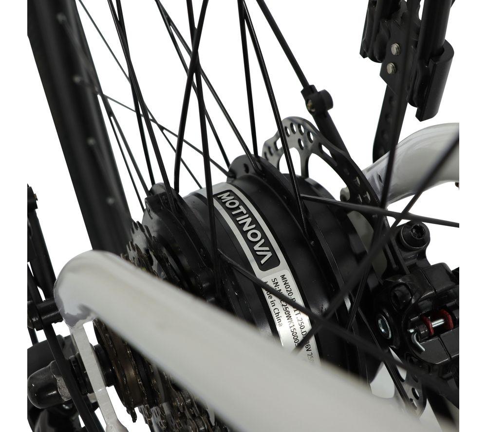 FALCON Liberty Low Step Electric Hybrid Bike - Black & White image number 6 of 11