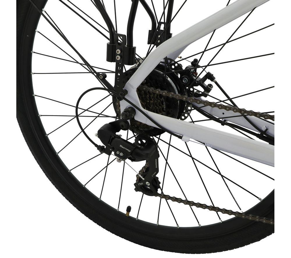 FALCON Liberty Low Step Electric Hybrid Bike - Black & White image number 7 of 11