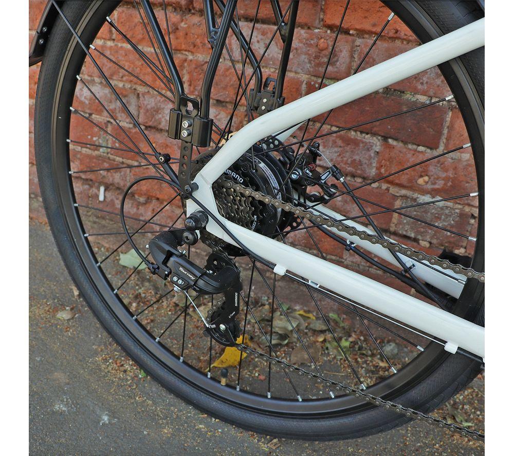 FALCON Liberty Low Step Electric Hybrid Bike - Black & White image number 10 of 11