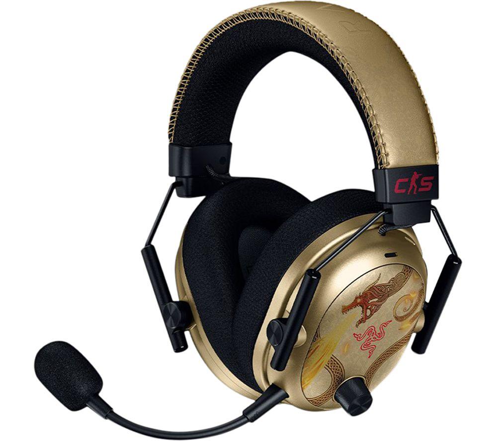 Razer Blackshark V3 Pro Wireless Gaming Headset - Counter Strike 2 Edition, Gold,Black