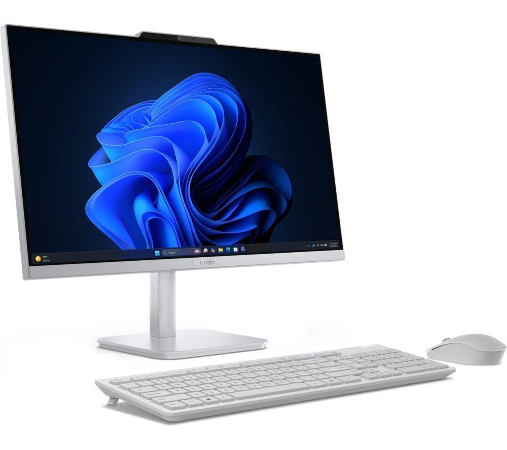 LENOVO A105 23.8" All-in-One PC - AMD Ryzen 5 40, 512 GB SSD, Cloud Grey image number 2 of 8