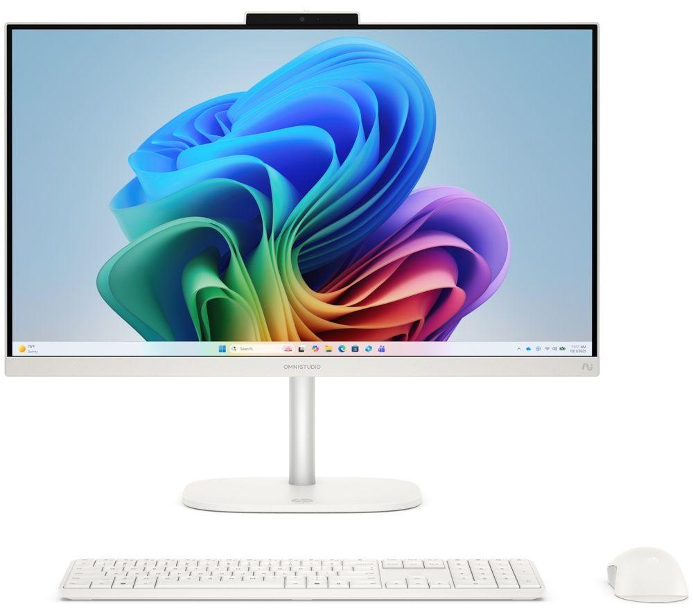 HP OmniStudio 27-cu0011na 27inch All-in-One PC - Intel®Core  7, 1 TB SSD, Cotton White