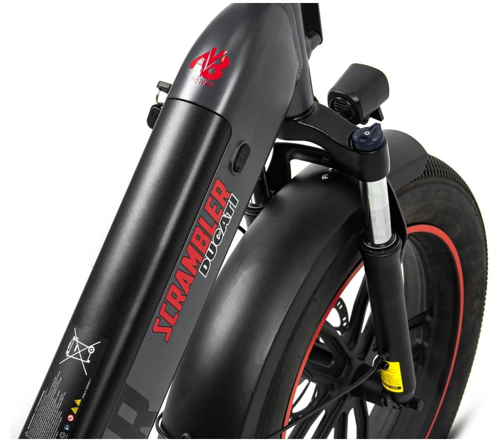 SCRAMBLER Twister Electric Folding Bike - Blue image number 8 of 11