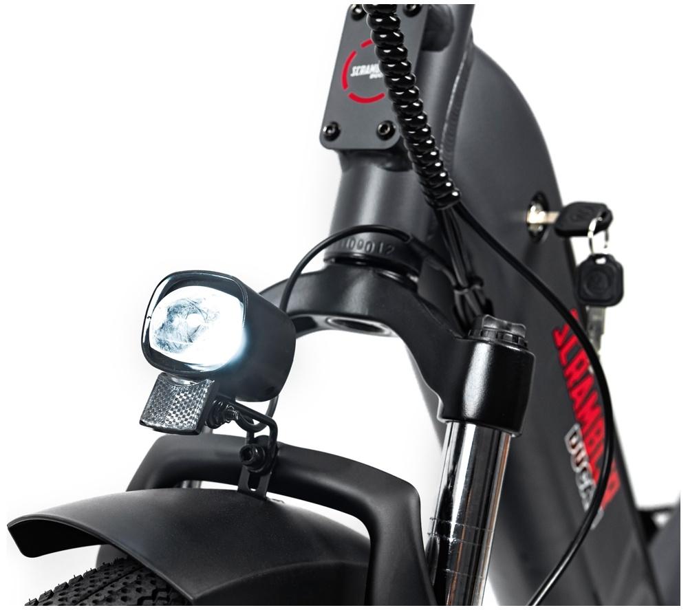 SCRAMBLER Twister Electric Folding Bike - Blue image number 9 of 11