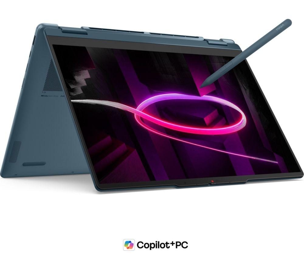 Lenovo Yoga 7 14inch 2 in 1 Laptop, Copilot+ PC - AMD Ryzen™ AI 5, 512 GB, Tidal Teal