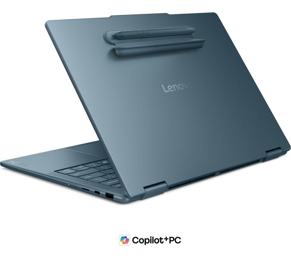LENOVO Yoga 7 14" 2 in 1 Laptop, Copilot+ PC - AMD Ryzen AI 5, 512 GB, Tidal Teal image number 4 of 7