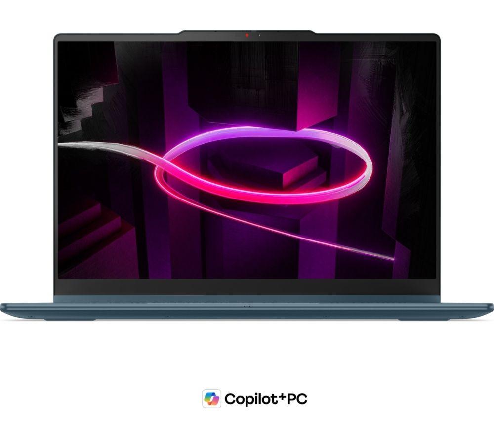 LENOVO Yoga 7 14" 2 in 1 Laptop, Copilot+ PC - AMD Ryzen AI 7, 1 TB SSD, Tidal Teal image number 6 of 9