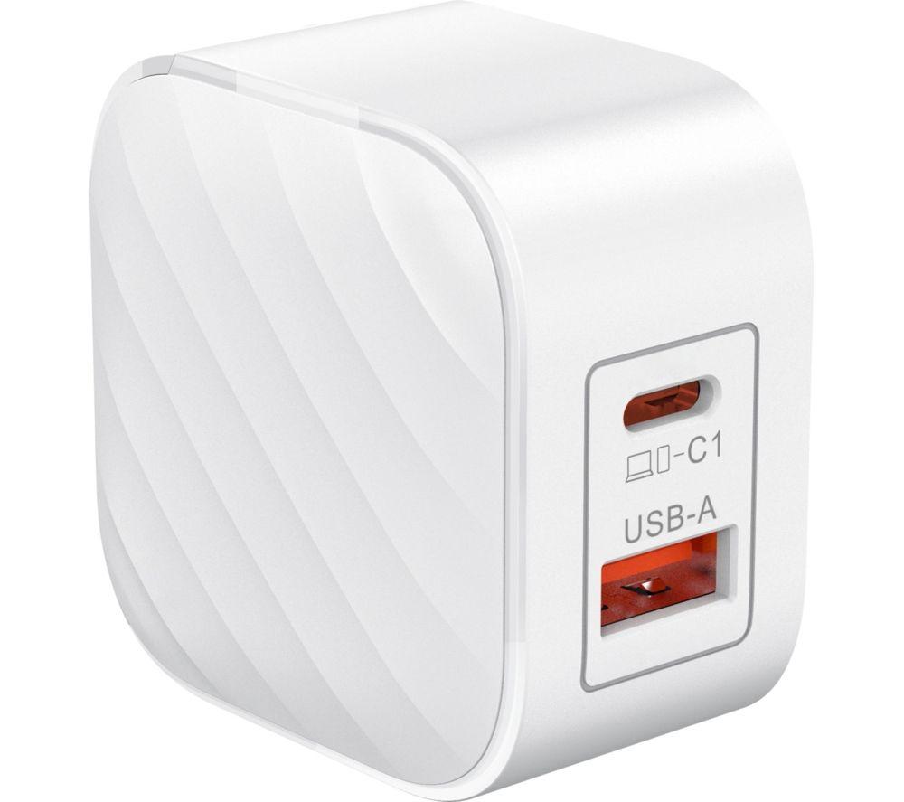 SILVERLABEL E71029025 45 W Dual USB Type-C & Type-A Charger - White image number 4 of 5