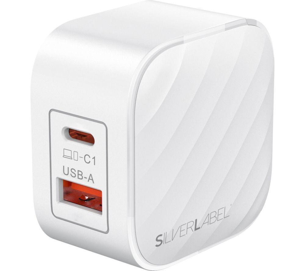 SILVERLABEL E71029025 45 W Dual USB Type-C & Type-A Charger - White image number 5 of 5