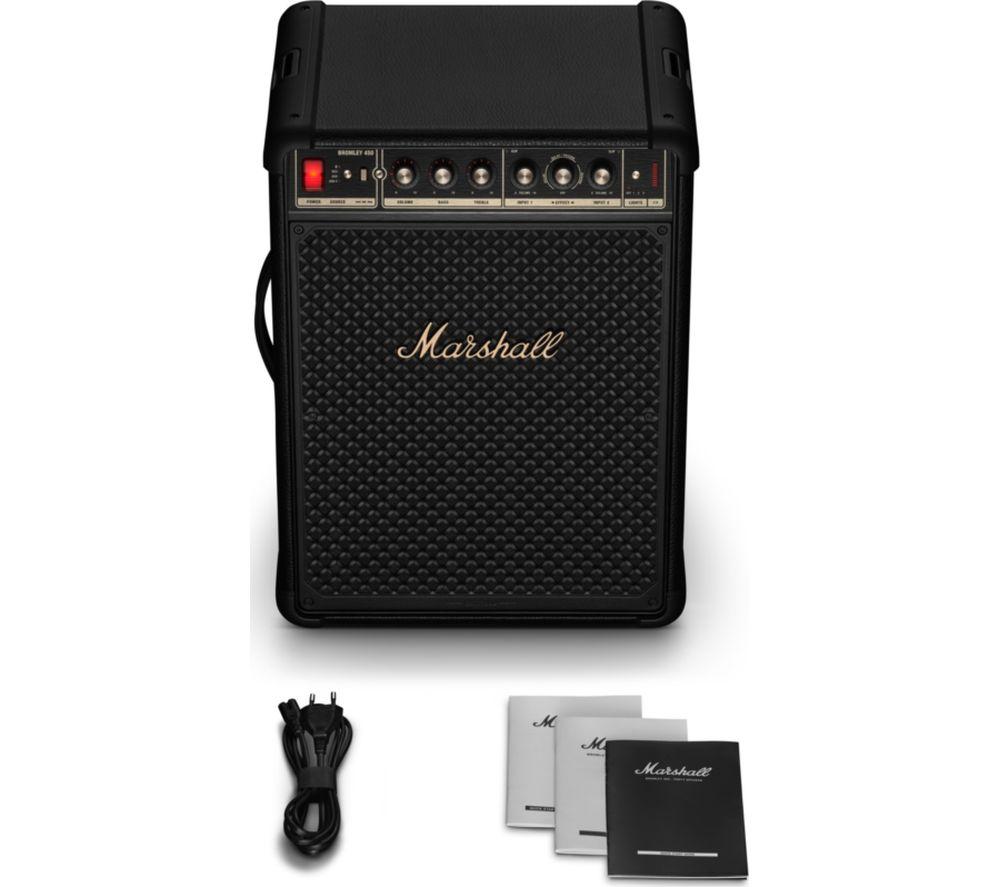 MARSHALL Bromley 450 Bluetooth Megasound Party Speaker - Black & Brass image number 2 of 7