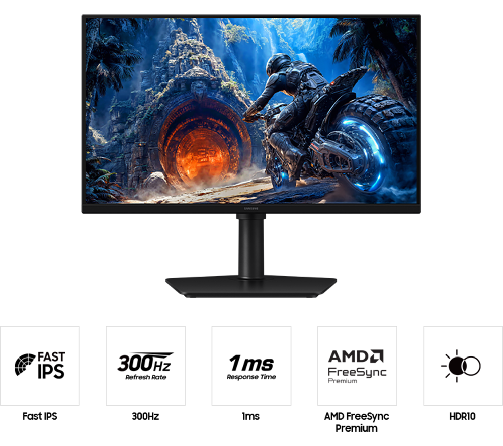 SAMSUNG Odyssey G4 LS27HG402EUXXU Full HD 27" IPS LCD Gaming Monitor - Black image number 2 of 18