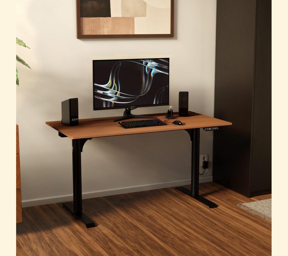 AROZZI Arena Nordico Gaming Desk - Walnut image number 4 of 7