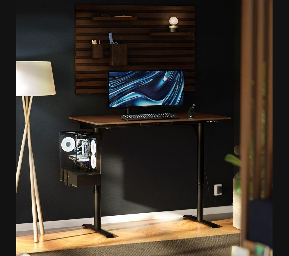 AROZZI Arena Nordico Gaming Desk - Walnut image number 5 of 7