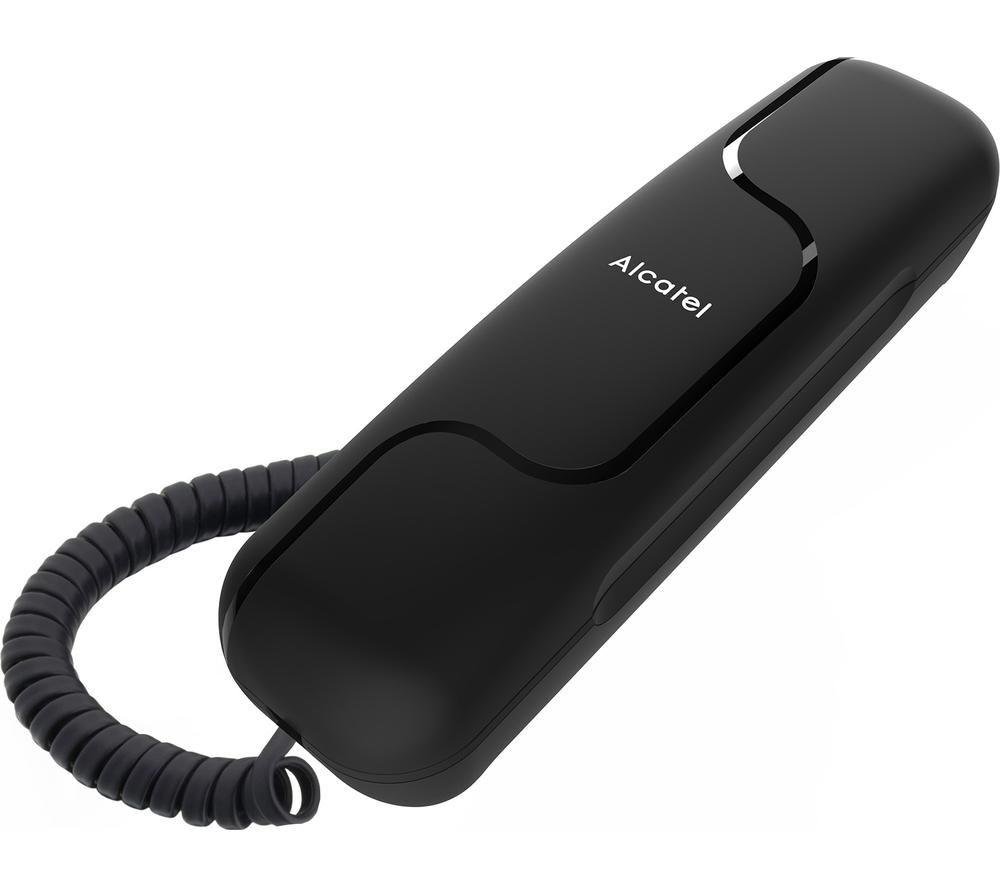 Alcatel T06 Corded Phone - Dark Grey, Black