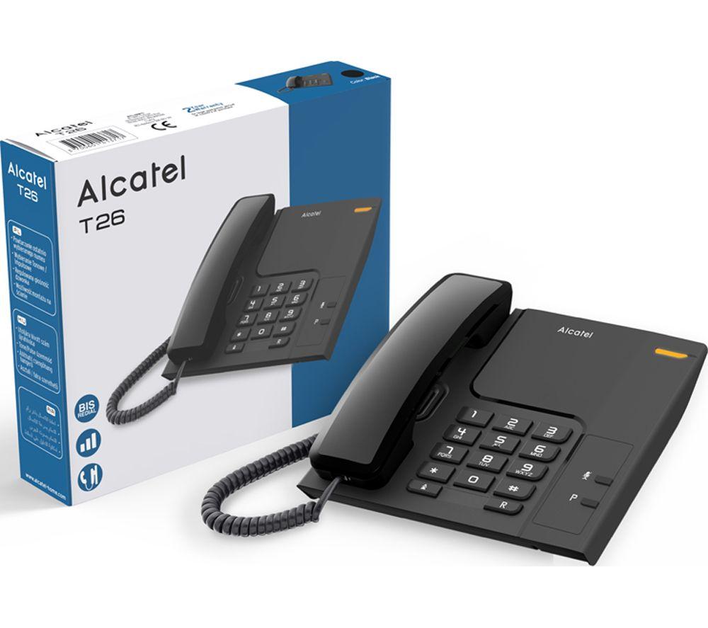 ALCATEL T26 Corded Phone - Black image number 2 of 2