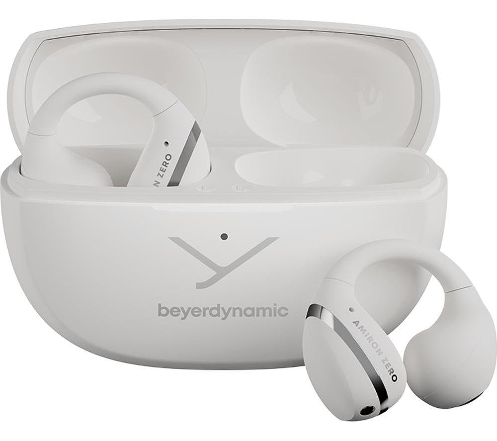 BEYERDYNAMIC Amiron Zero Wireless Bluetooth Open-Ear Earbuds - White image number 2 of 6