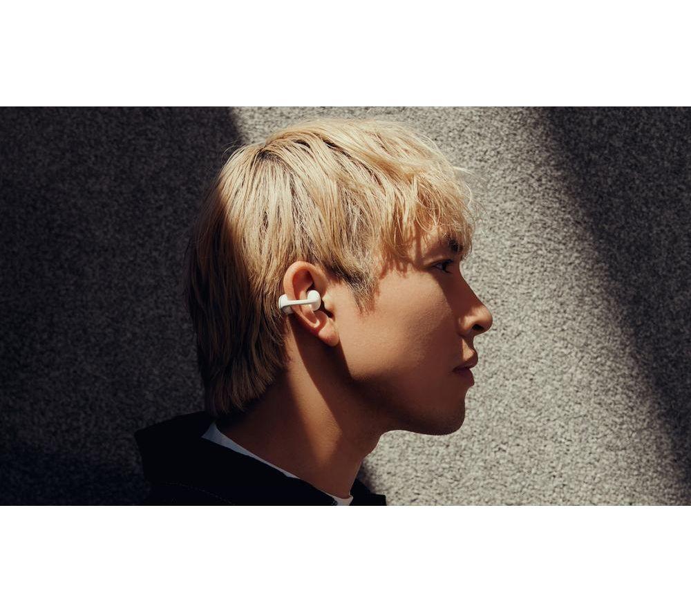 BEYERDYNAMIC Amiron Zero Wireless Bluetooth Open-Ear Earbuds - White image number 6 of 6