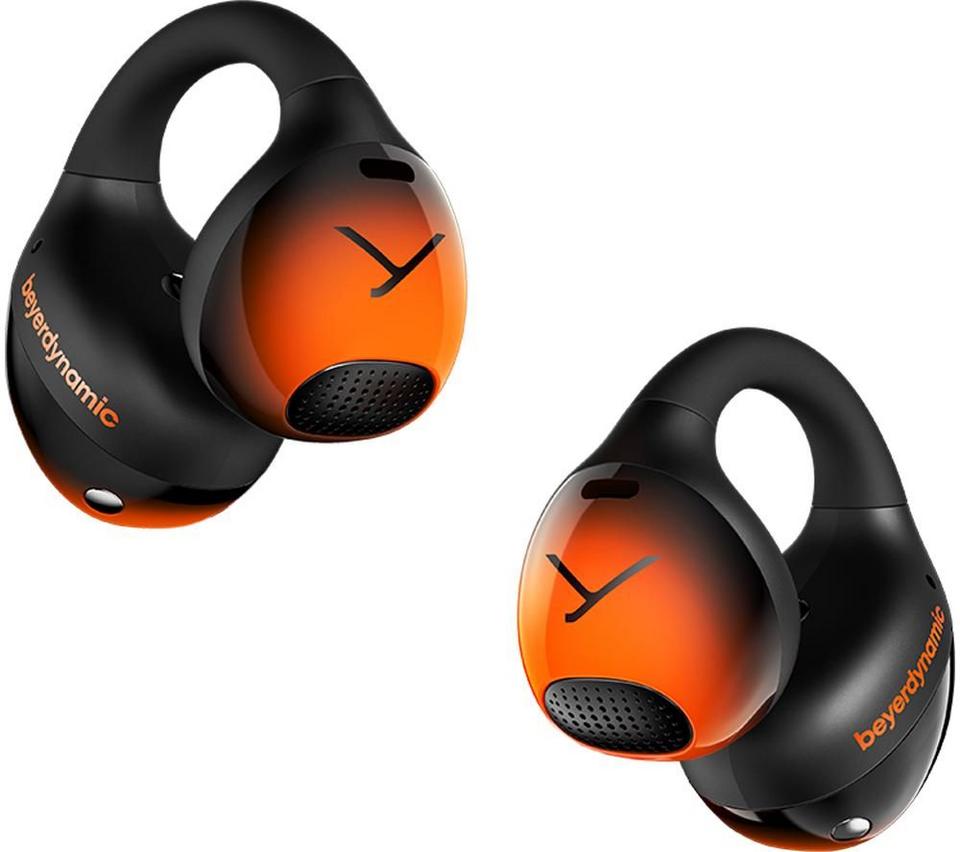 BEYERDYNAMIC Amiron Zero Wireless Bluetooth Open-Ear Earbuds - Black & Orange