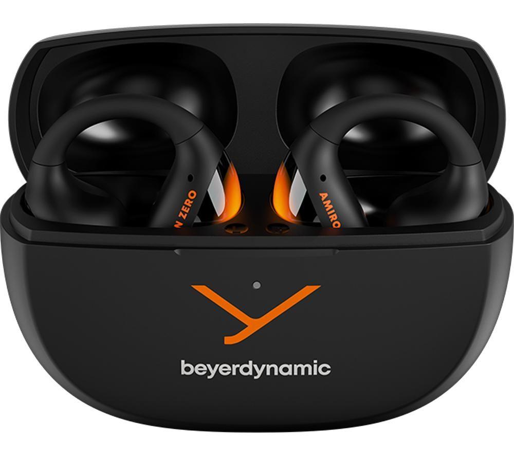 BEYERDYNAMIC Amiron Zero Wireless Bluetooth Open-Ear Earbuds - Black & Orange image number 3 of 5