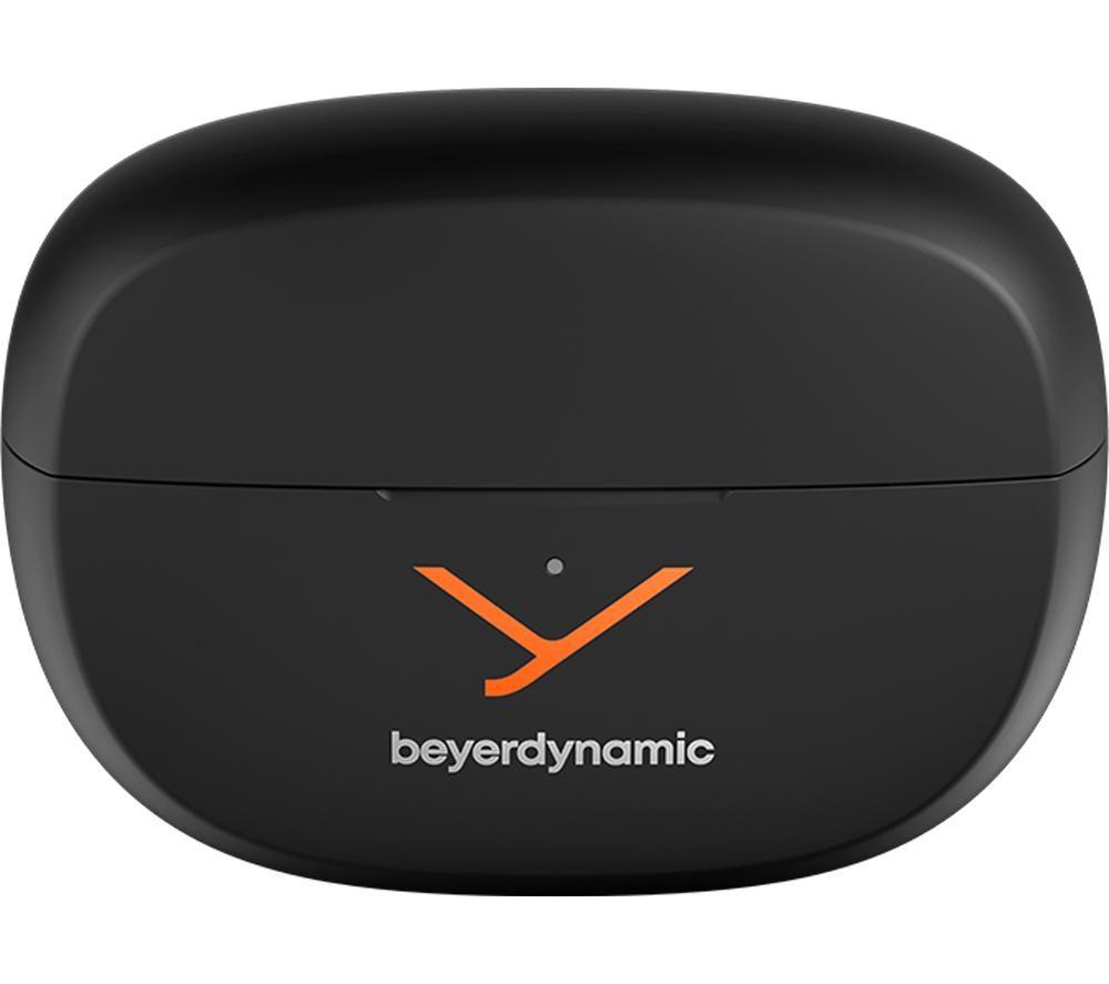 BEYERDYNAMIC Amiron Zero Wireless Bluetooth Open-Ear Earbuds - Black & Orange image number 4 of 5