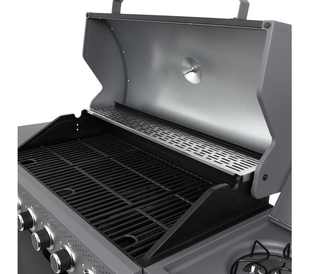 GEORGE FOREMAN GFGBBQ6B1B-C 6 Burner Grill Gas BBQ - Black image number 5 of 9