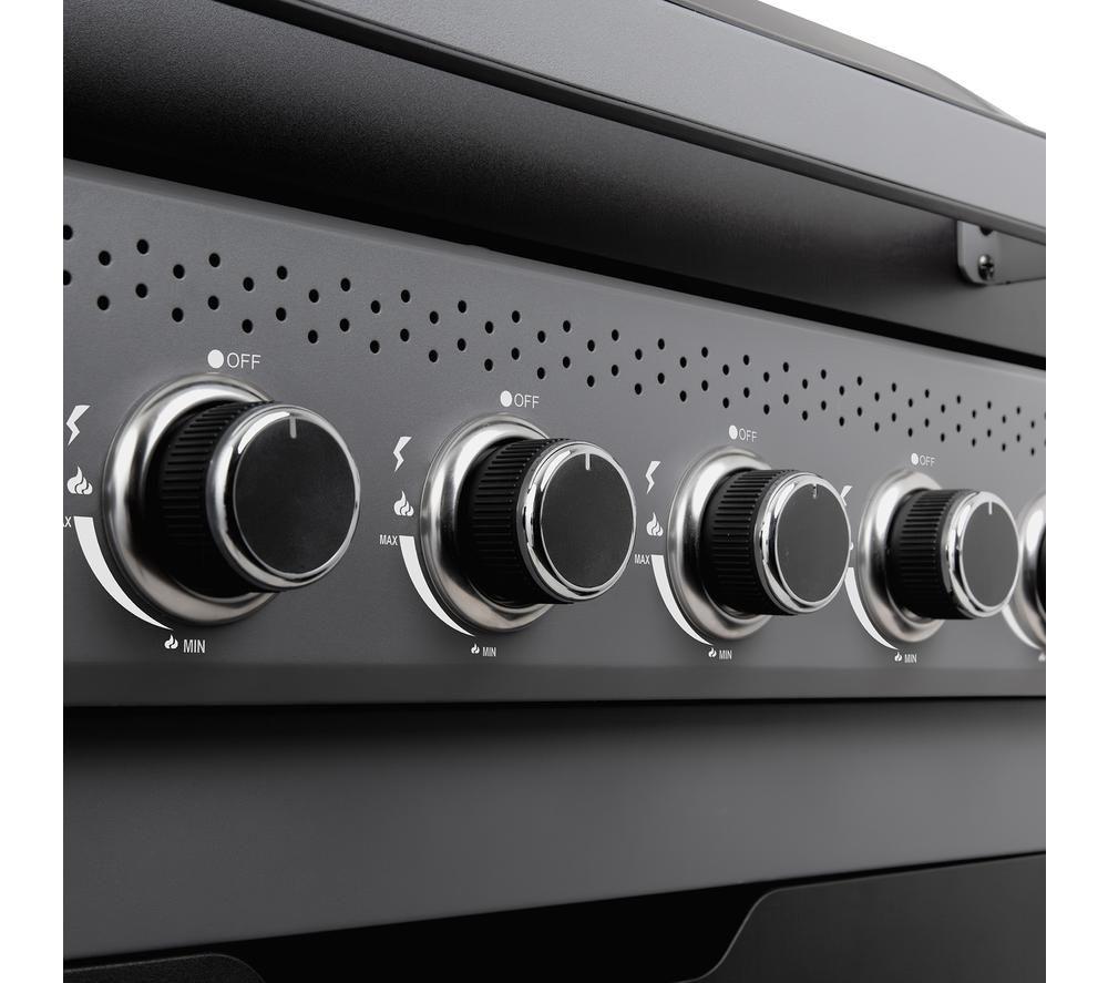 GEORGE FOREMAN GFGBBQ6B1B-C 6 Burner Grill Gas BBQ - Black image number 6 of 9