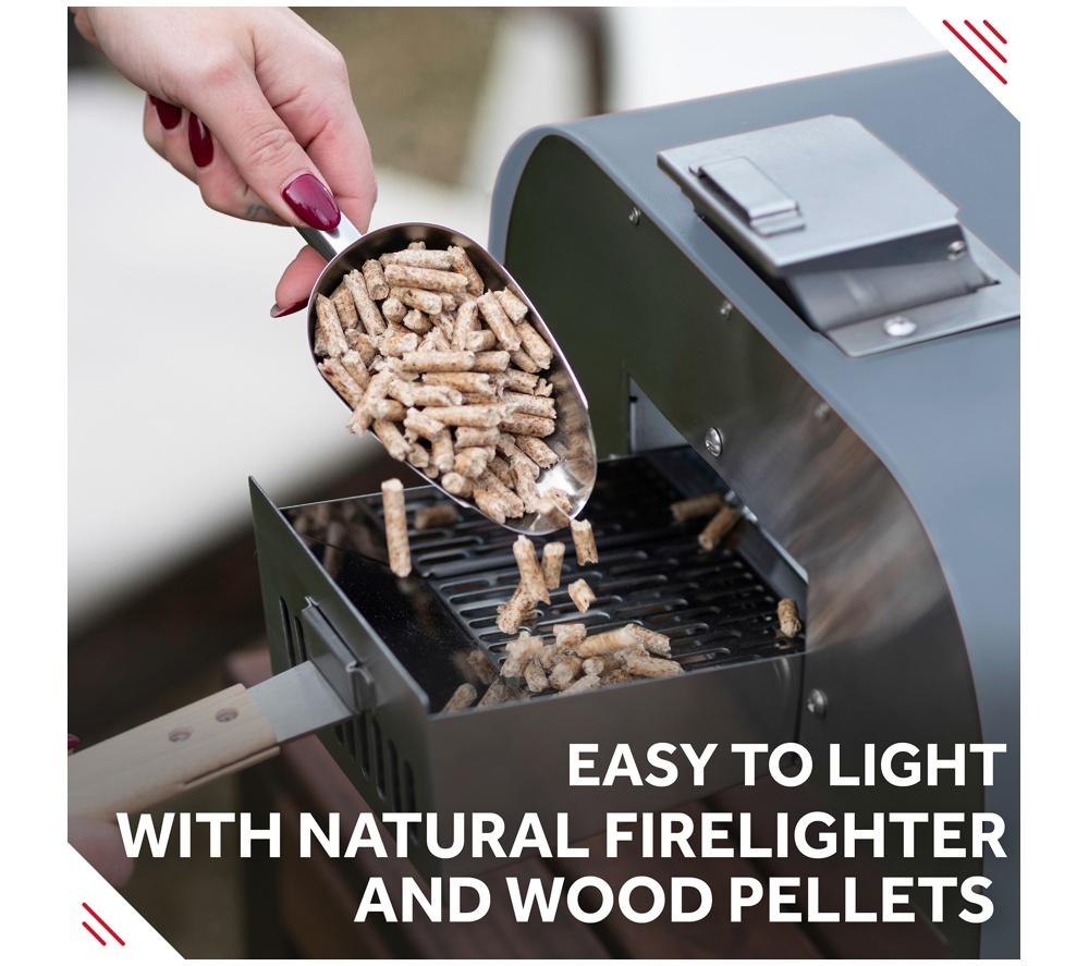 GEORGE FOREMAN GFWPPO1GPC Wood Pellet Pizza Oven - Grey image number 6 of 18
