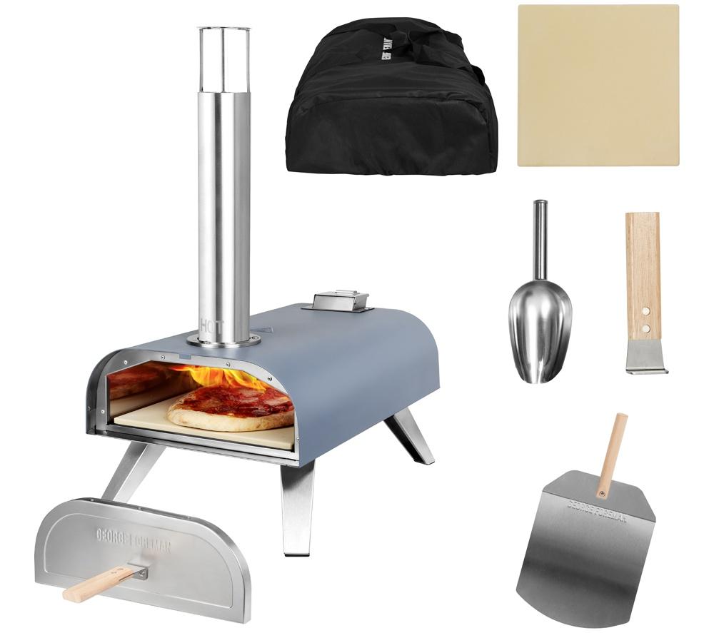 GEORGE FOREMAN GFWPPO1GPC Wood Pellet Pizza Oven - Grey image number 9 of 18