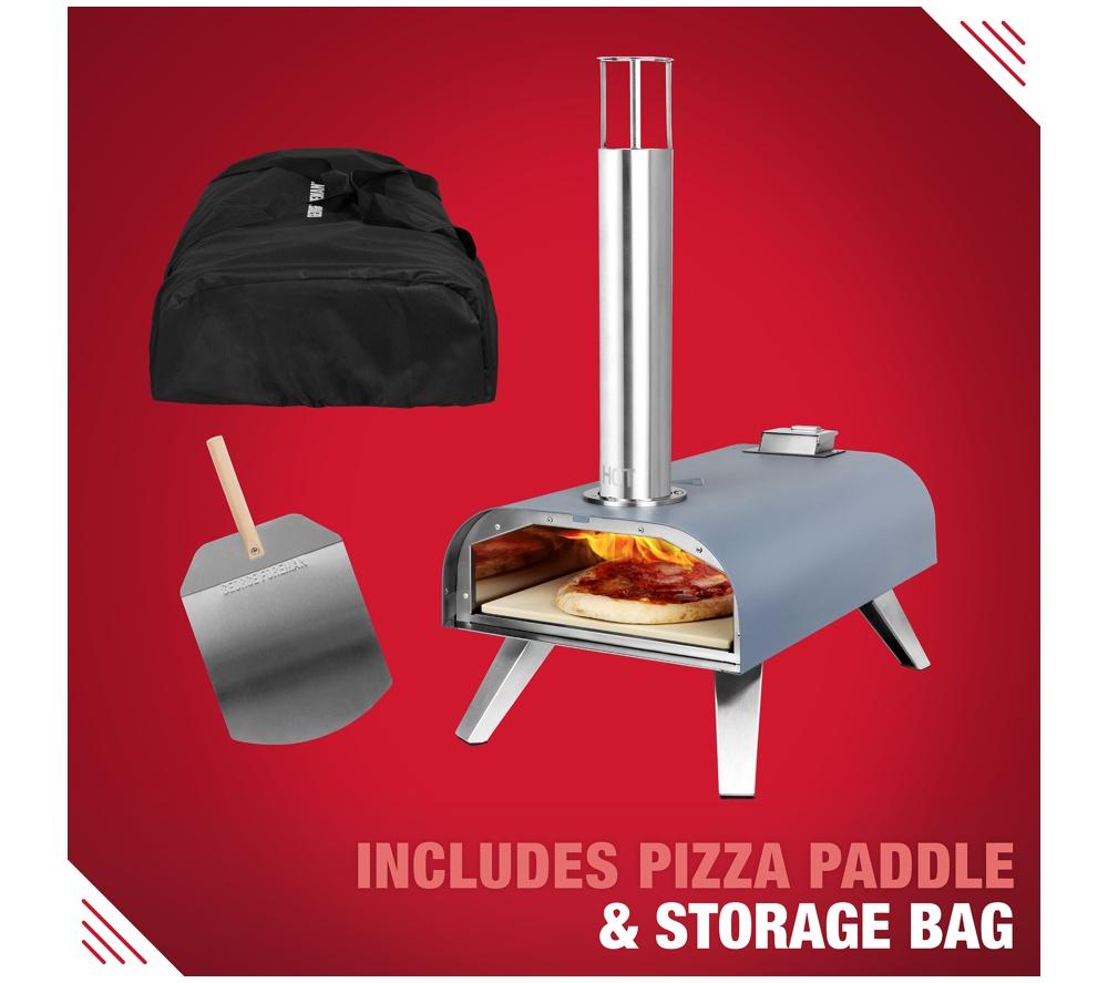 GEORGE FOREMAN GFWPPO1GPC Wood Pellet Pizza Oven - Grey image number 14 of 18