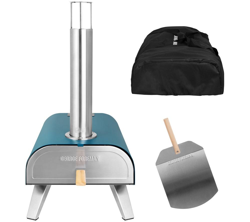 GEORGE FOREMAN GFWPPO1BLPC Wood Pellet Pizza Oven - Teal image number 15 of 18