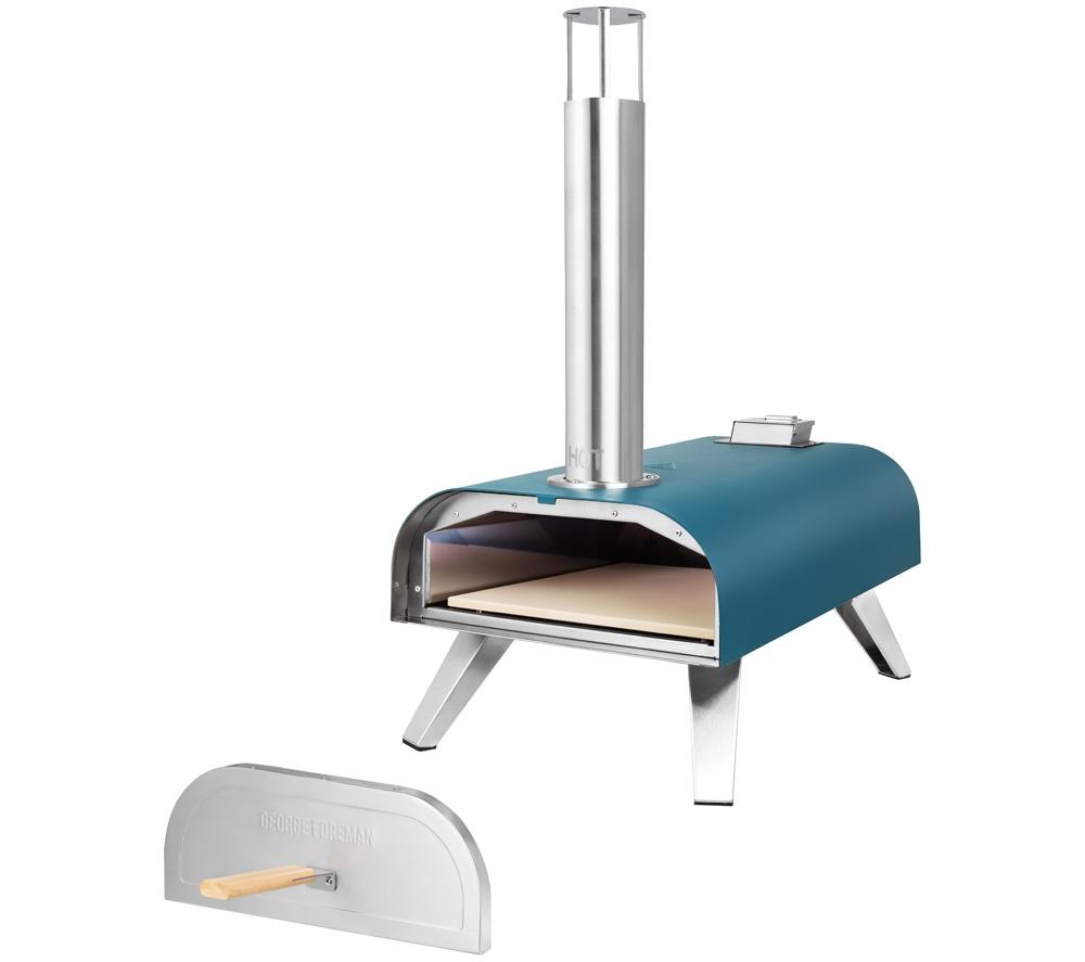 GEORGE FOREMAN GFWPPO1BLPC Wood Pellet Pizza Oven - Teal image number 16 of 18