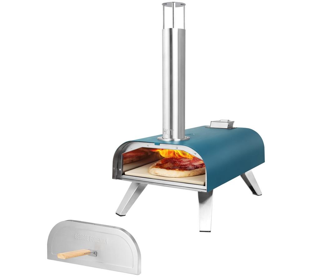 GEORGE FOREMAN GFWPPO1BLPC Wood Pellet Pizza Oven - Teal image number 17 of 18