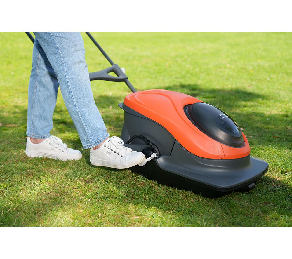 FLYMO EasiHover 300 4.0 Cordless Lawn Mower - Black & Orange image number 9 of 13