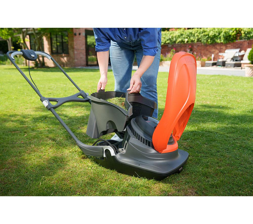 FLYMO EasiHover 300 4.0 Cordless Lawn Mower - Black & Orange image number 11 of 13