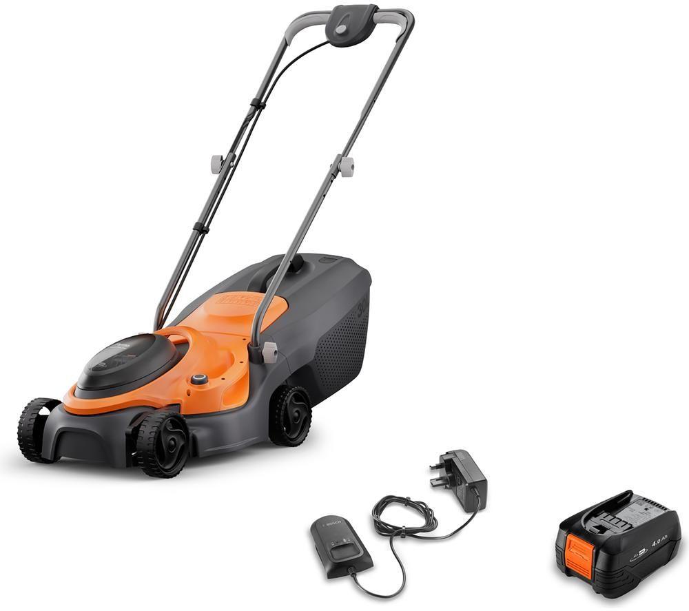 Flymo Husqvarna Simplimow 320 Kit 4.0 Cordless Lawn Mower - Orange & Black, Black,Orange