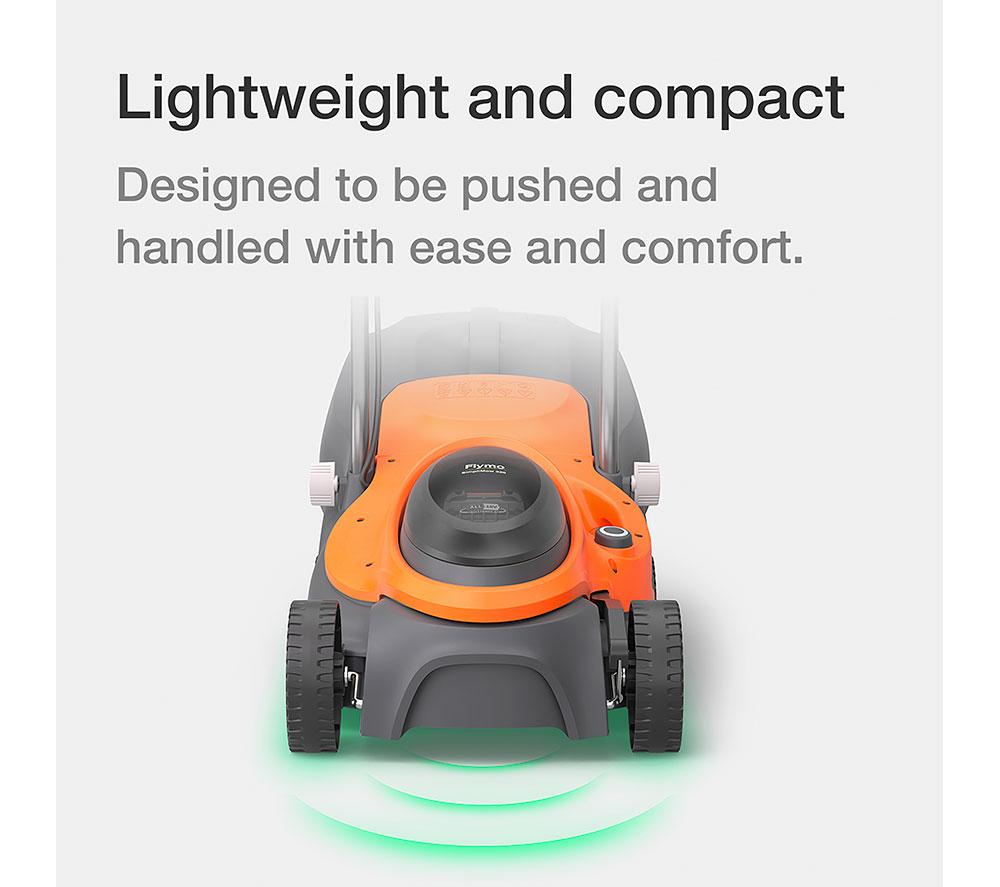 FLYMO SimpliMow 320 KIT 4.0 Cordless Lawn Mower - Orange & Black image number 7 of 12