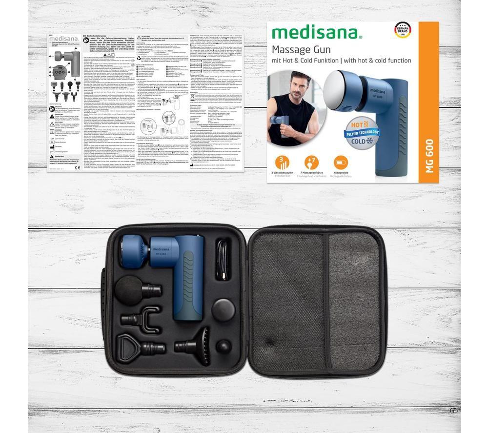 MEDISANA MG 600 Hot & Cold Body Massage Gun - Stone Blue image number 2 of 3