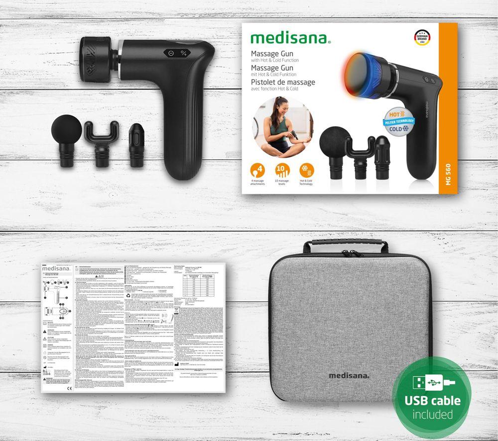 MEDISANA MG 560 Hot & Cold Body Massage Gun - Black image number 2 of 5